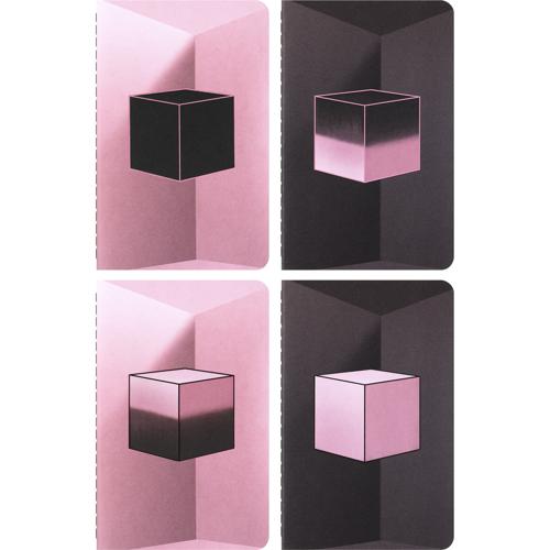 Moleskine LE Blackpink Cahier Journals Set 4 Plain (Pkt)