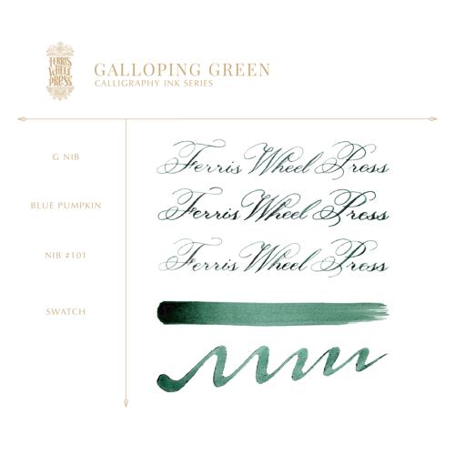 Ferris Wheel Press Calligraphy Ink Galloping Green 28ml