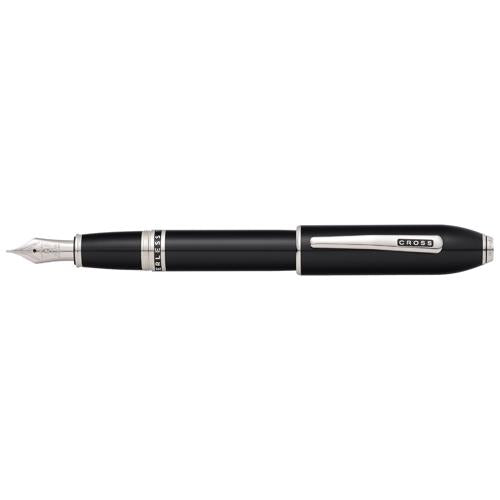 Cross Peerless 125 Obsidian Black Lacquer Fountain Pen (M nib)