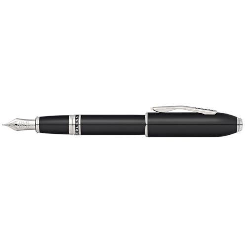 Cross Peerless 125 Obsidian Black Lacquer Fountain Pen (M nib)