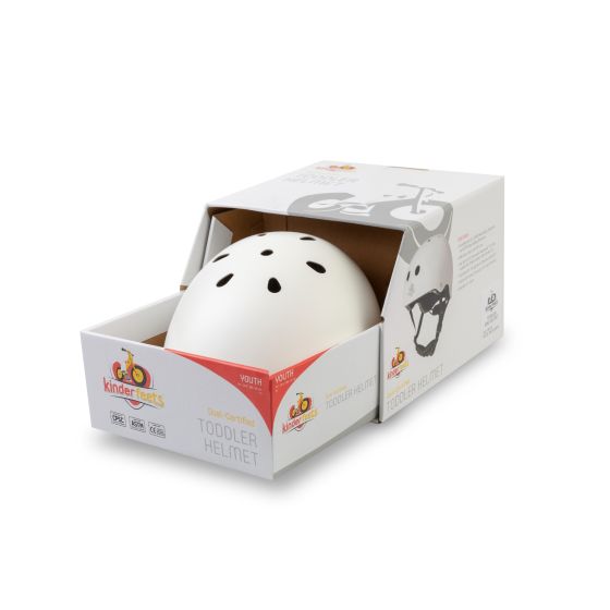 White Matte Helmet - Kinderfeets - Kinderfeets