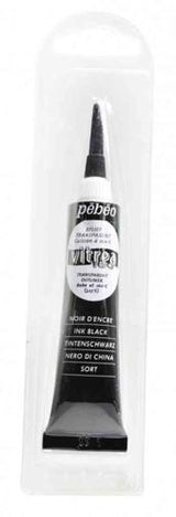 Pebeo Vitrea 160 Glossy Outliner 20ml Ink Black Blister