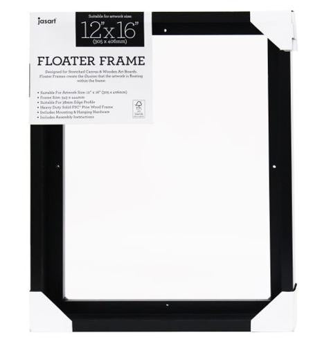 Jasart Floater Frames Thick Edge 12x12 Inch White