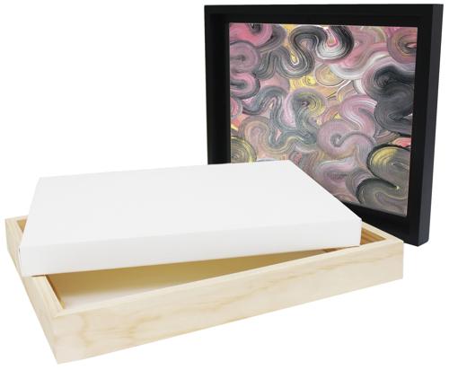 Jasart Floater Frames Thick Edge 12x12 Inch White