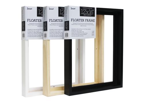 Jasart Floater Frames Thick Edge 12x12 Inch White