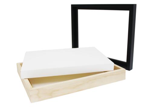 Jasart Floater Frames Thick Edge 12x12 Inch White