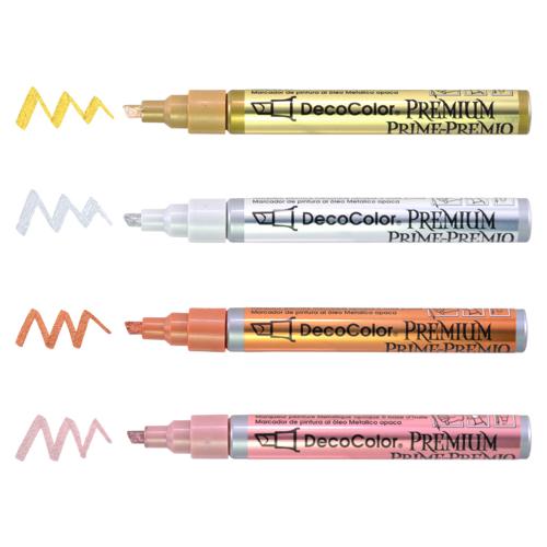 Marvy DecoColor Premium Chisel Paint Markers  Chisel Silver
