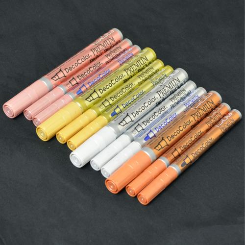 Marvy DecoColor Premium Chisel Paint Markers  Chisel Silver