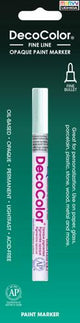 Marvy DecoColor Opaque Fine Paint Markers  Fine Line Black