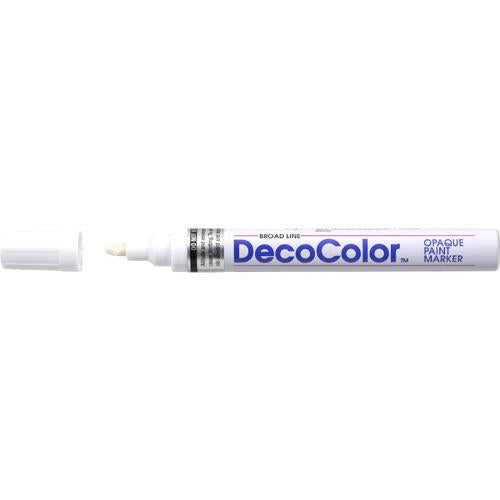 Marvy DecoColor Opaque Broad Paint Markers  Broad Line White