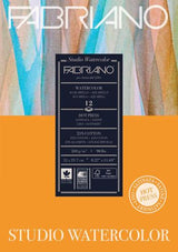 Fabriano Studio Watercolour Pads Hot Pressed 200gsm A4 FSC MIX CREDIT