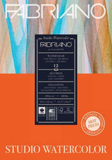 Fabriano Studio Watercolour Pads Hot Pressed 300gsm A3 FSC MIX CREDIT