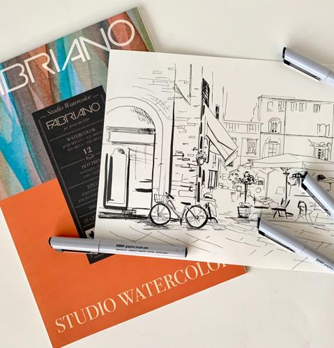 Fabriano Studio Watercolour Pads Hot Pressed 300gsm A5 FSC MIX CREDIT