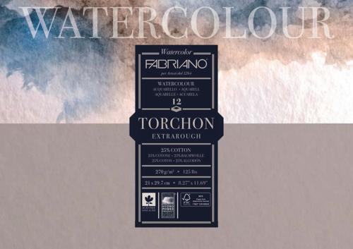 Fabriano Studio Watercolour Pads Rough 270gsm A4 FSC MIX CREDIT