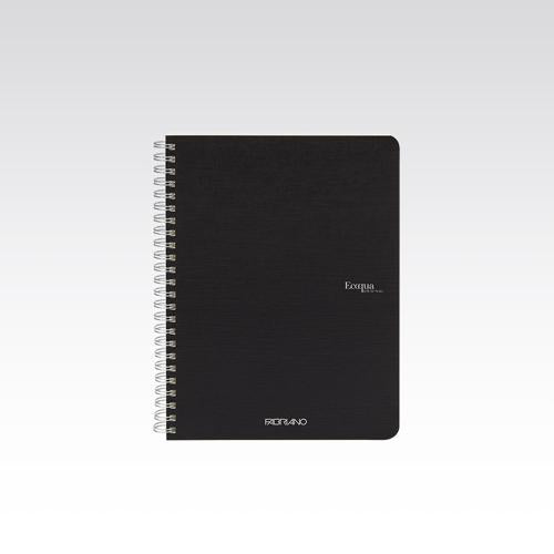 Fabriano Ecoqua Original Spiral 90gsm Graph 5mm A5 Black 70 Sheets