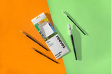 Reeves Acrylic Brush Sets White Synthetic Short Handle 5pc