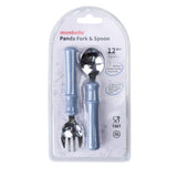 Panda Fork & Spoon - Light Blue - Mombella