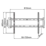 SF03 Wall Bracket for 42"-60" TVs, supports up to 60kg, sleek 30mm distance from wall, compatible with VESA 600x400mm.