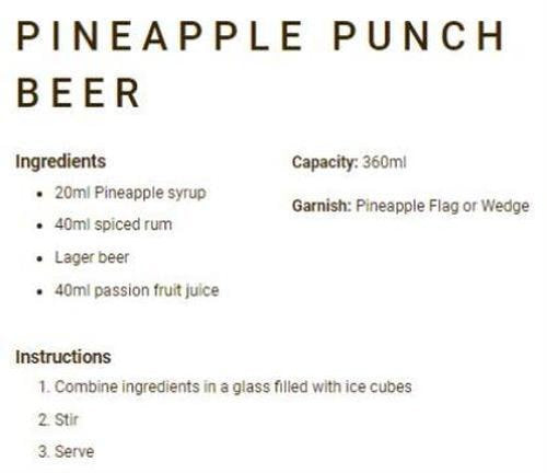 Pineapple Syrup Monin 700ml
