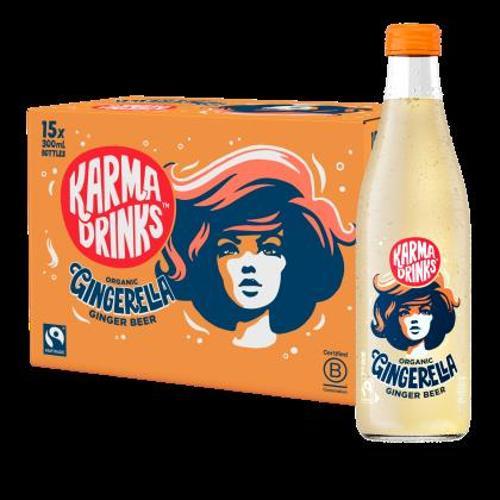 Organic Gingerella Ginger Beer Karma Drinks 15 x 300ml