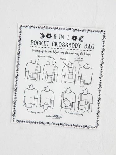8 In 1 Pocket Crossbody Bag - Ditsy Garden