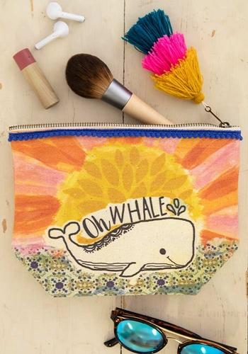 Bag Cosmetic Canvas Oh Whale
