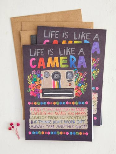 Gift Greeting Card Set - Life Is Like A Camera