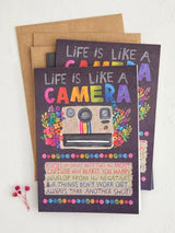 Gift Greeting Card Set - Life Is Like A Camera