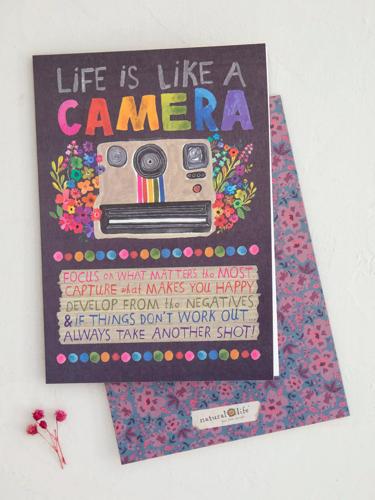 Gift Greeting Card Set - Life Is Like A Camera
