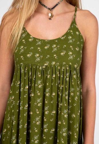 Dress Gigi Olive Cream Calico Med