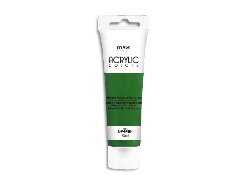 Acrylic Paint - MAX Brand 75ml #568 Sap Green (6 Units)