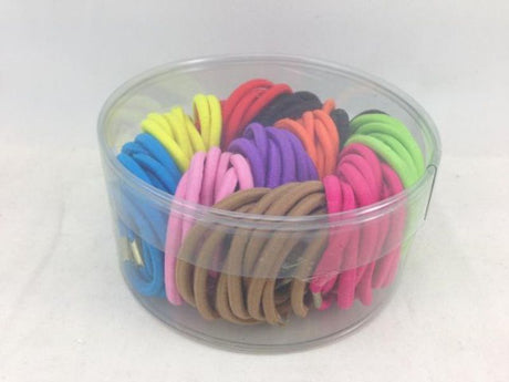 Vibrant pack of 600 assorted hair ties for all hair types, perfect for styling and daily wear.