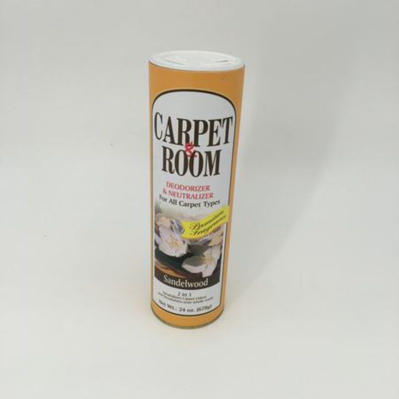 Sandlewood carpet powder set of 12, 678g each, refreshes carpets, eliminates odors, and leaves a soothing aroma.