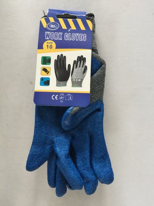 Heavy-duty size 10 working gloves in a pack of 12 pairs, offering durability, grip, and puncture resistance for tough tasks.