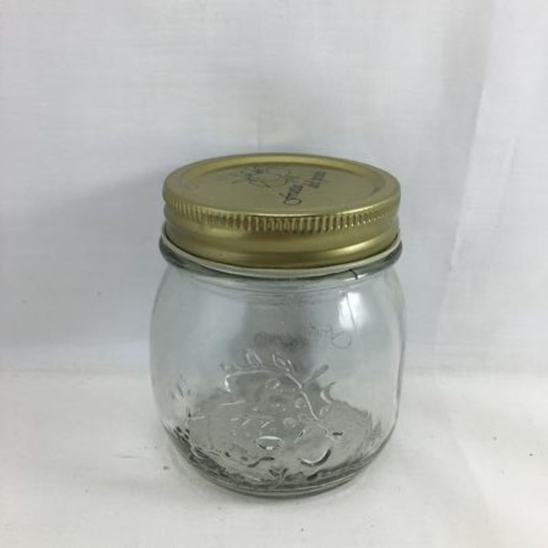 Glass Bottle with Lid (250ml, 9.5x 7cm) - Set of 12