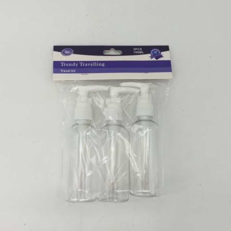 Travelling Bottle 1 - 3pcs 100ml (12 Packs)
