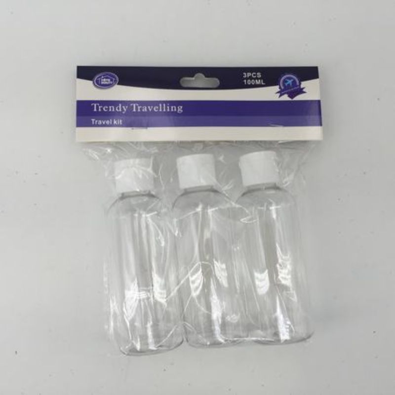 Travelling Bottle 3 - 3pcs 100ml (12 Packs)