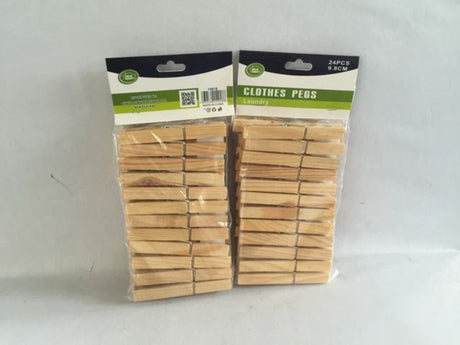 A set of 288 versatile wooden pegs, ideal for crafting, organizing photos, and DIY projects with a natural finish for customization.
