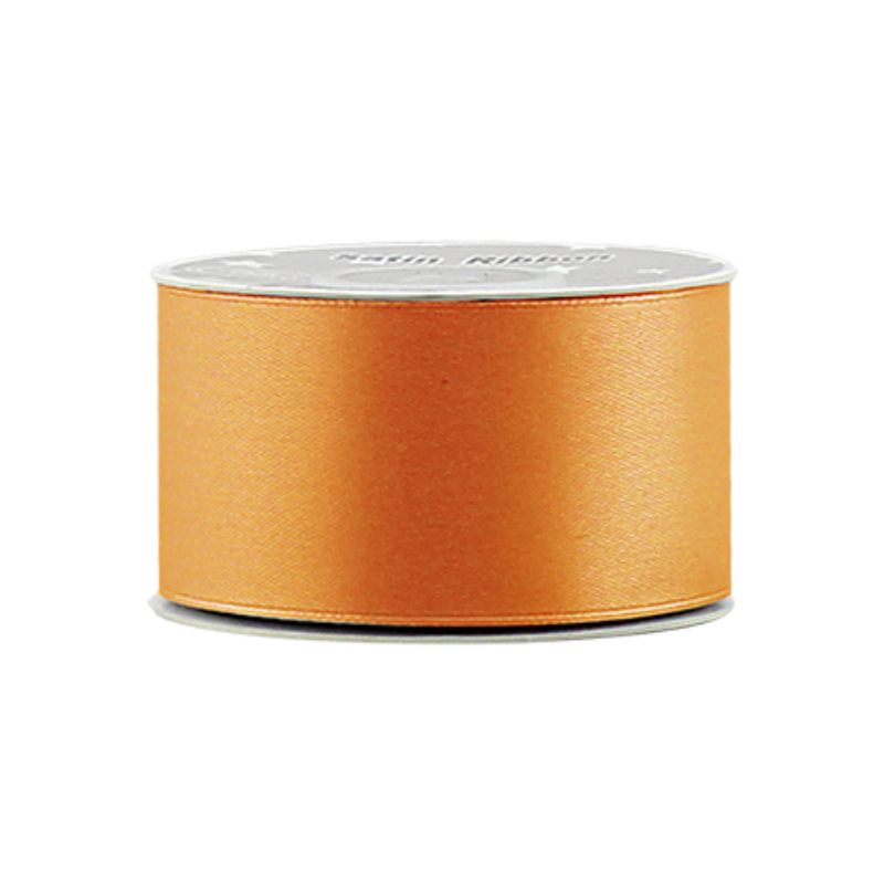 Satin Ribbon - Orange 3.8cm x 21 Yard NO 17 (Set of 5)
