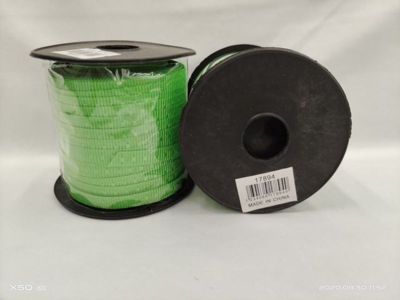 Vibrant green ribbon set of 12, perfect for crafting, gift wrapping, and adding elegance to any occasion.