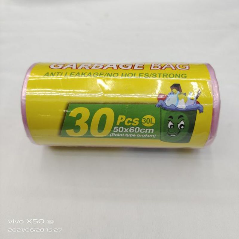Bulk pack of rubbish bags, 50x60cm, 300 pieces total for effective waste disposal.