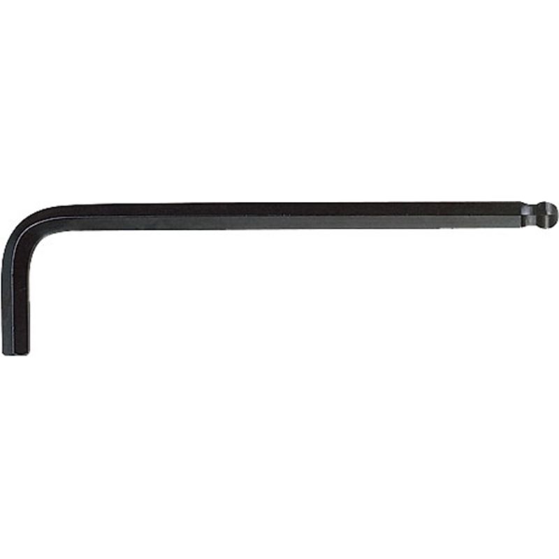 Teng 1.5mm Ball-End Hex Key in chrome vanadium steel, 30-degree angle for tight spaces, sleek black finish, 76mm long.