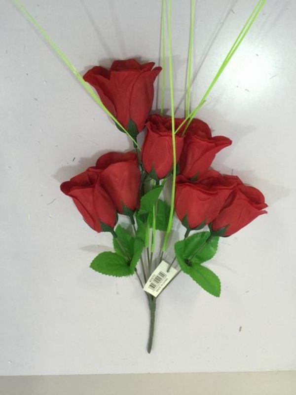 Lifelike burgundy artificial flowers (set of 12) perfect for elegant home decor and effortless styling options.