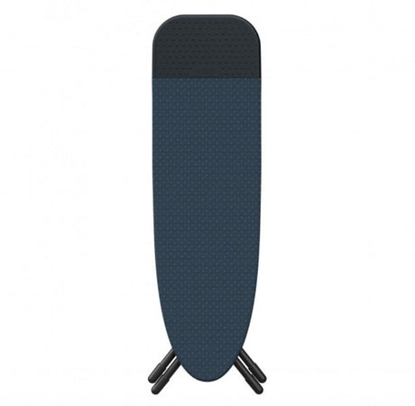 Joseph Joseph Glide Plus ironing board in Black/Blue, featuring a compact design and adjustable height for easy storage and use.