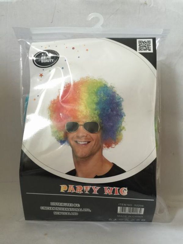 Vibrant set of 5 Afro-style rainbow wigs, perfect for parties and festivals, enhancing any outfit with bold colors.