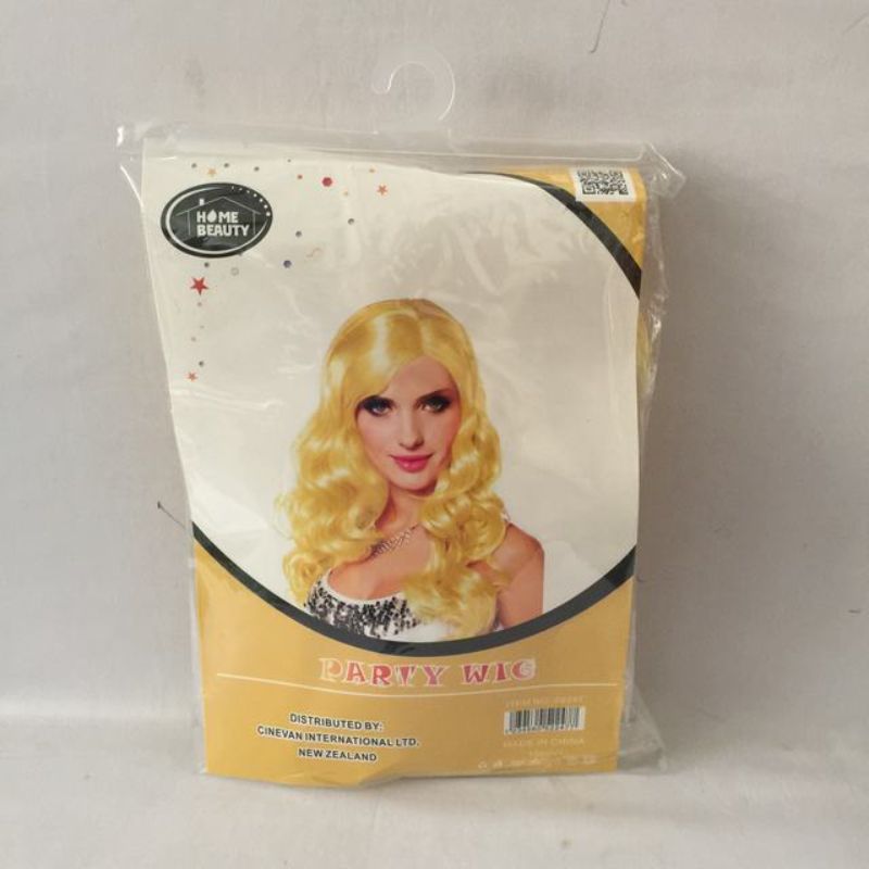 Vibrant set of 5 long curl yellow party wigs, perfect for costumes and adding fun to any gathering.