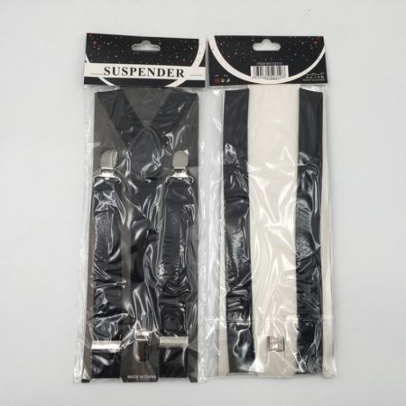 Suspenders - Black (Set of 12)