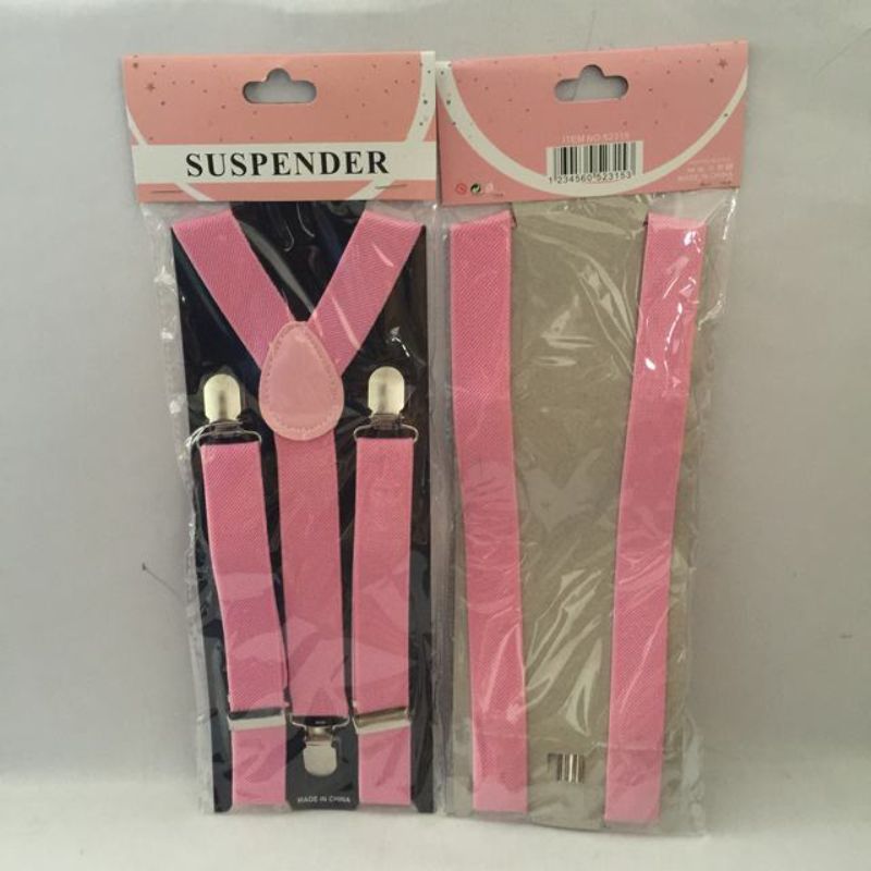 Suspenders - Pink (Set of 12)