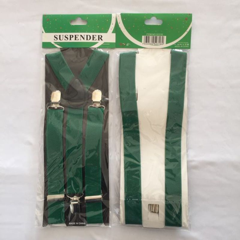 Suspenders - Dark Green (Set of 12)