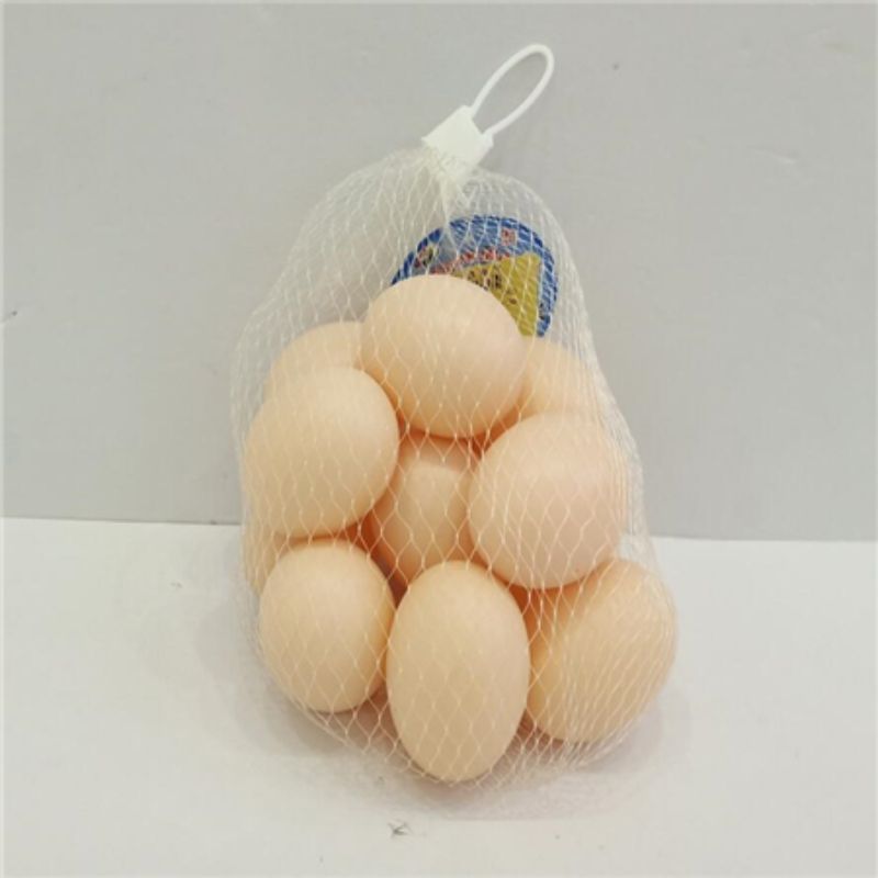 Colorful toy egg set (12 PCS) for imaginative play, enhancing creativity and fine motor skills in children.